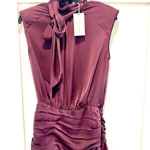 RAMY BOOK BRAND NEW EXCLUSIVE ALLY DRESS. TAGS ON. COLOR- SANGRIA